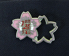 ☆未使用☆ 桜蔭中学高等学校 校章 制服用 バッチ バッジ 東京 私立